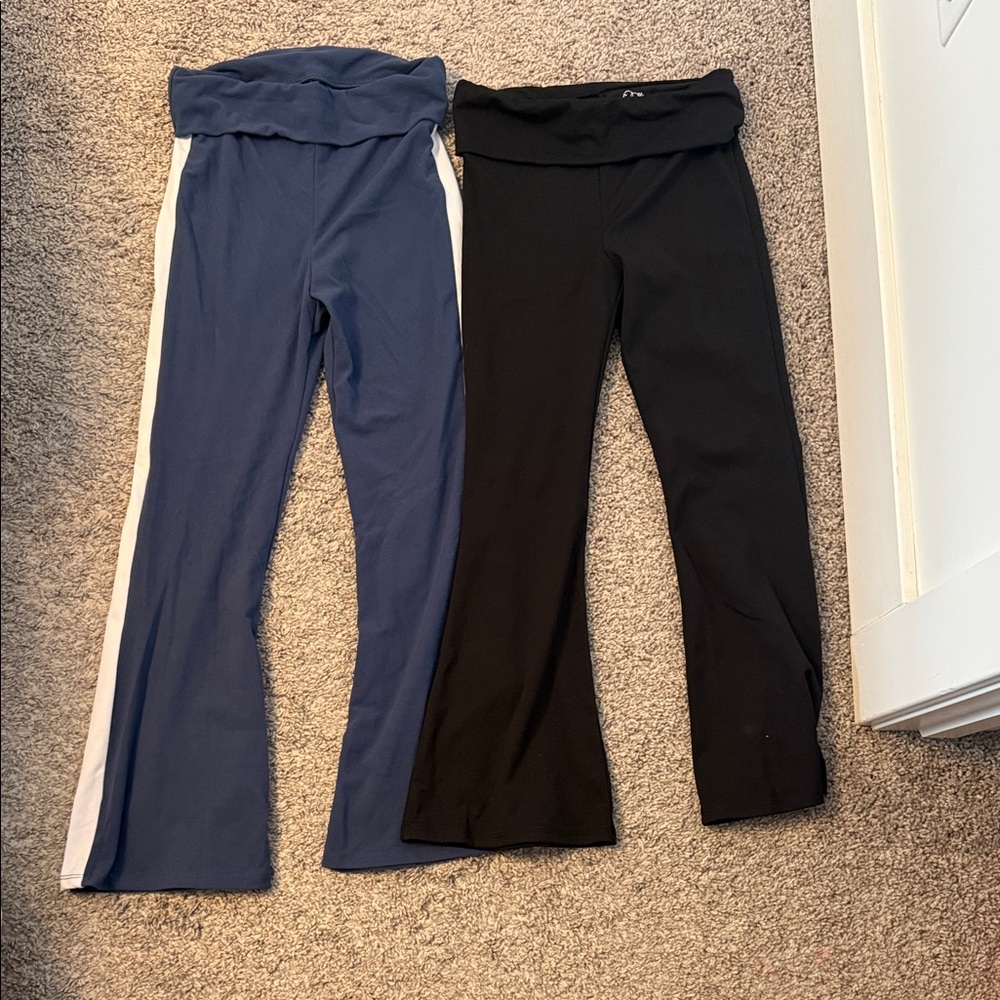 art class Blue and Black Kids Leggings